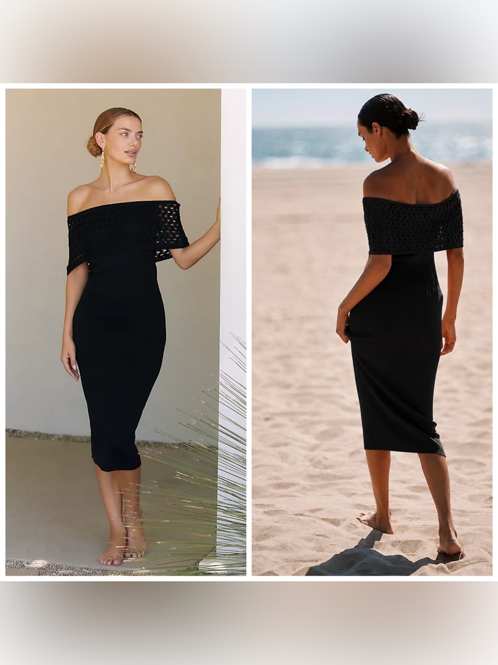 Peixoto Avril Midi Knit Dress Shoulder Bodycon Medium